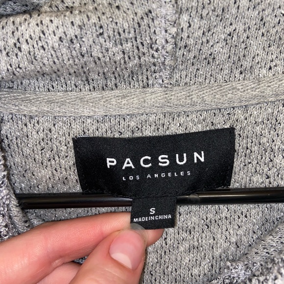 PACSUN Heather Gray Hoodie Small - Picture 2 of 4
